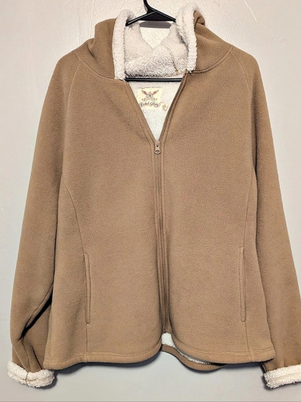Faded Glory Brown Sherpa-Lined Jacket Size 2X